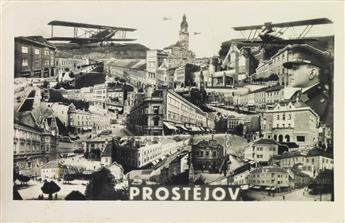 VARIOUS ARTISTS. [PHOTOMONTAGE POSTCARDS.] Group of 4. Circa 1930s. Each approximately 5x3 inches, 14x9 cm.